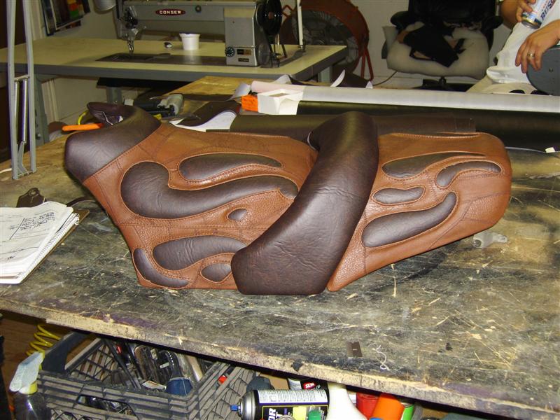 Custom Vmax Seat – Motorcycle Upholsterty- Austin Tx